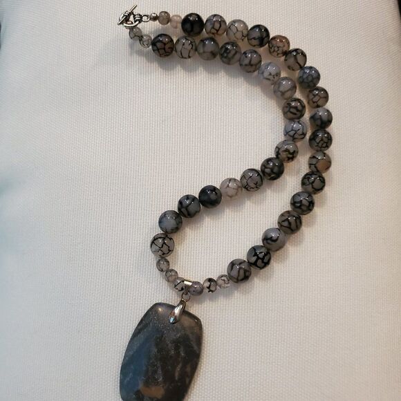 Natural stone necklace - Handmade (NEW) - Picture 4 of 4